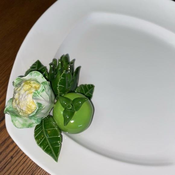 Italian Decorative Plate with inbuilt Green Veggies - Picture 7 of 16